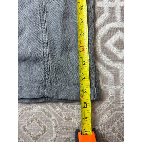 C&C California Gray Linen Cropped Pants Rope Belt Women’s Size XL Casual Boho - Picture 3 of 9
